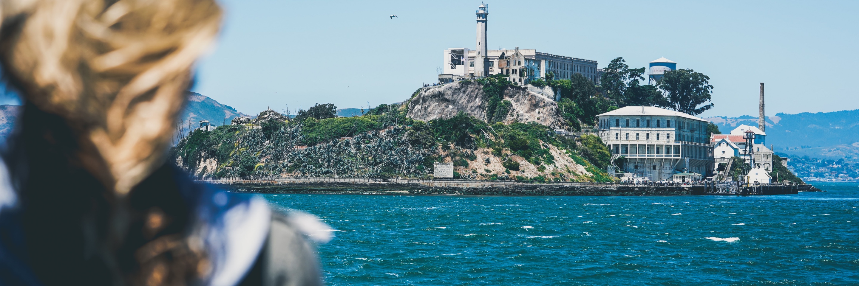 Alcatraz across the water